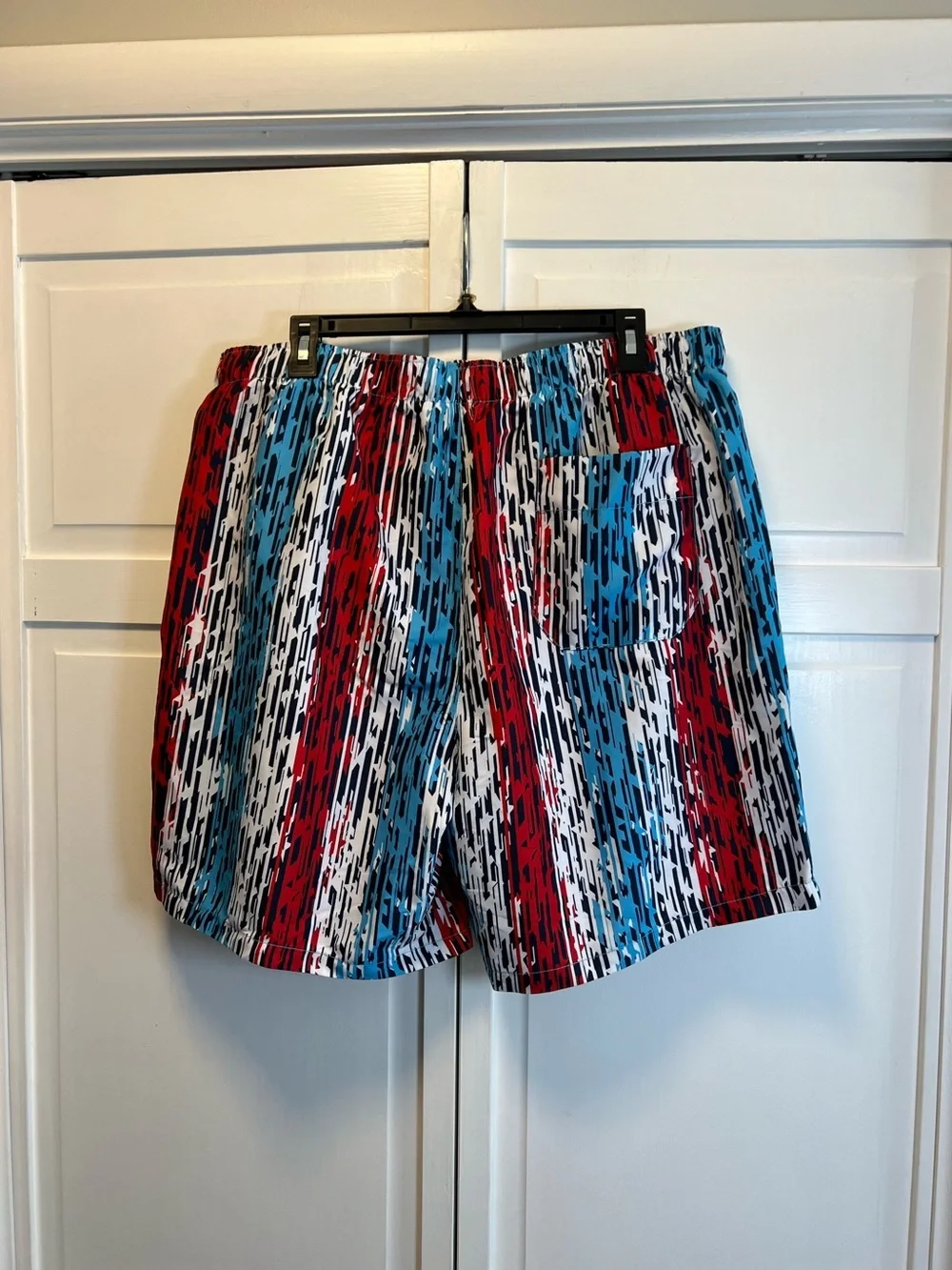 NWT Speedo Mens 18” Volley Star Racer Printed UV Protection Swim Trunks Size XXL